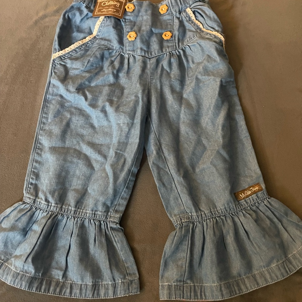Matilda Jane Blue Denim Ruffle Jeans